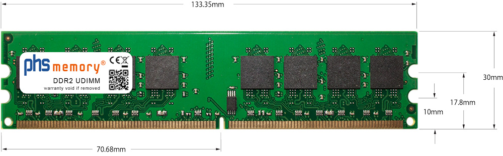 Abmessungen - Memoria RAM DDR2 240Pin u 8 jpg