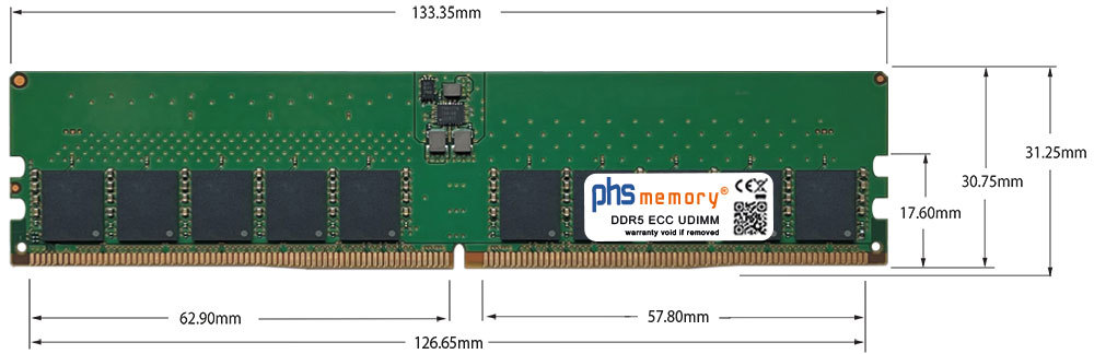 Abmessungen - Memoria RAM DDR5 288Pin e 10 jpg